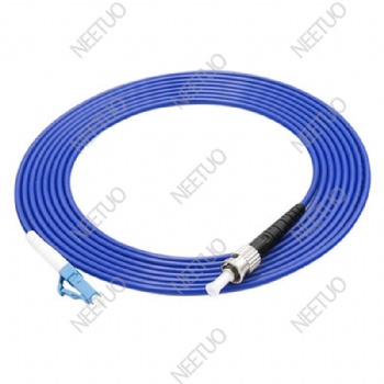 Spiral steel tube armored patch cord 1C LC-ST