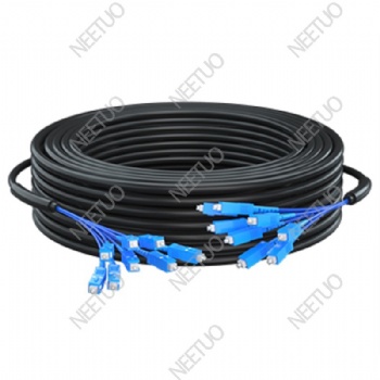 Outdoor Steel tape armored patch cord 8F SC-SC