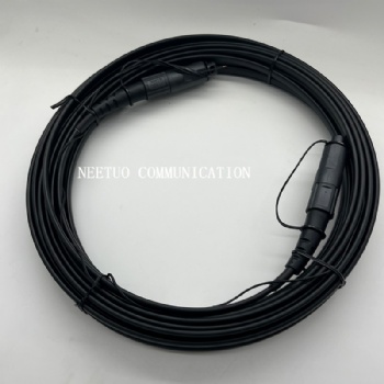 Flat Toneable Drop Cable with copper wire preconnected with OptiTap Connector