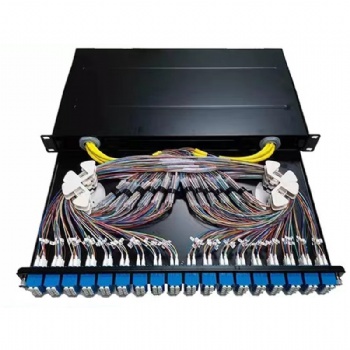1U Drawer Type High density Patch Panel fully equipped 144C LC