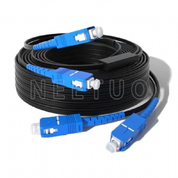 2C SCUPC-SCUPC Outdoor FTTH Outdoor Drop Cable Patch Cord