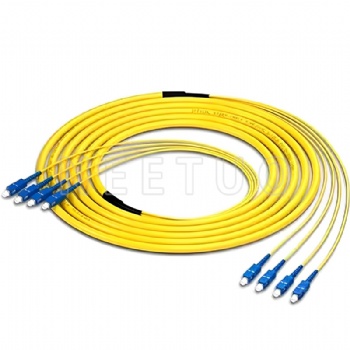 4C SC UPC-SC UPC Breakout Cable Patch Cord