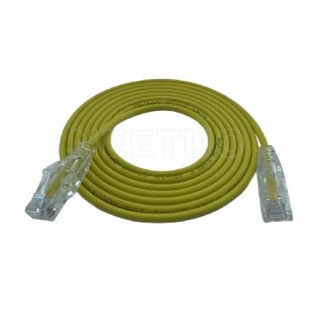 CAT6 UTP Slim Patch Cable CAT6 UTP(Unshielded) PVC CM Slim Patch Cable Snagless Molded Boot 28AWG Pure Copper Snagless Molded Boot 28AWG Pure Copper
