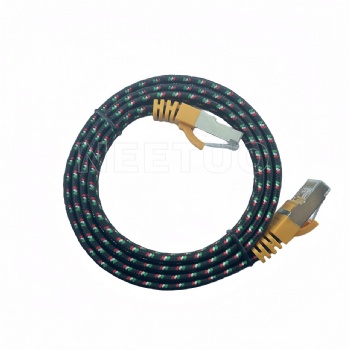 CAT6a FTP Flat Patch Cable 32AWG Snagless Molded Boot Copper