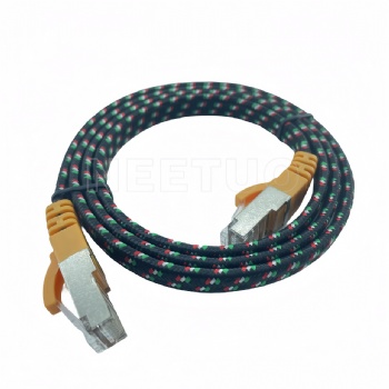 CAT6a FTP Flat Patch Cable 32AWG Snagless Molded Boot Copper