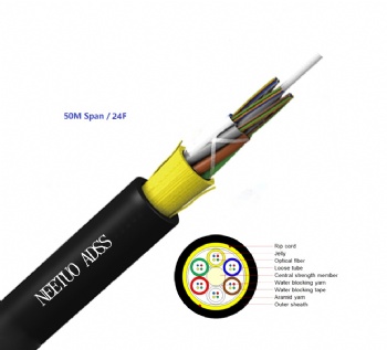 ADSS single jacket 24F 50M Span