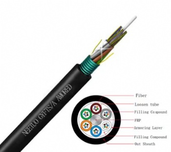 FRP Center reinforcement single Armored GYFTS Cable