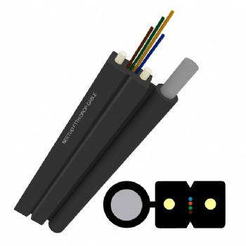 4C Outdoor FTTH Drop Cable steel wire supporting wire