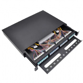 1U Drawer Type High density Patch Panel fully equipped 96C LC Single Mode
