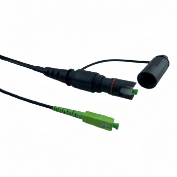 Toneable Flat Drop Cable preconnectorized with OptiTap Hardened connector
