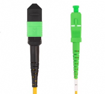 OS2 MPO-SC APC breakout Patch Cord Assembly