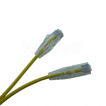 CAT6 UTP Slim Patch Cable CAT6 UTP(Unshielded) PVC CM Slim Patch Cable Snagless Molded Boot 28AWG Pure Copper Snagless Molded Boot 28AWG Pure Copper