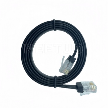 CAT6a UTP Flat Patch Cable 32AWG Snagless Molded Boot Copper